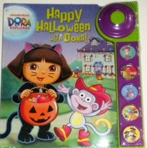 Happy Halloween with Dora Explorer Play A Sound Book & Buttons Doorbell NEW