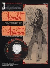 Music Minus One Violin: Vivaldi Violin Concerto in E-flat major, 'La Tempesta di Mare' op. 8, no. 5, RV253; Albinoni Violin Concerto in A major (Book & CD)