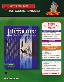 GLencoe Literature Course 3 Unit 8 Resources. (Paperback)