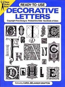 Ready-to-Use Decorative Letters (Dover Clip-Art Series)
