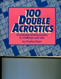 100 Double Acrostics Spiralbou