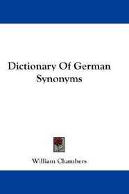Dictionary Of German Synonyms