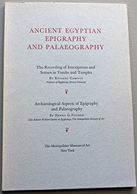 Ancient Egyptian Epigraphy and Paleography