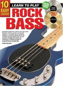 10 EASY LESSONS ROCK BASS DVD & BK/CD