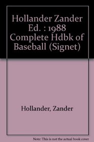 The Complete Handbook of Baseball 1988