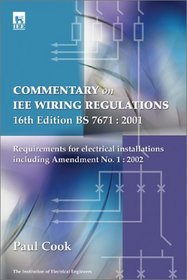 Commentary on IEE Wiring Regulations, 16th Edition (BS 7671: 2001)