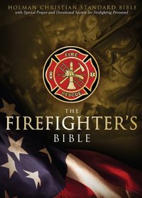 HCSB Firefighter's Bible, Simulated Leather (Red)