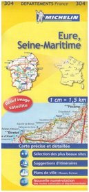 Eure, Seine-Maritime 1:150,000 Road Map #304