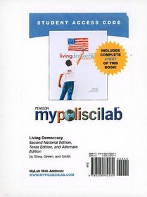 MyPoliSciLab with Pearson eText Student Access Code Card for Living Democracy (standalone) (2nd Edition) (Mypoliscilab (Access Codes))