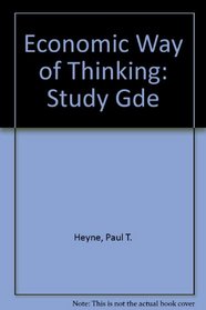 Economic Way of Thinking: Study Gde