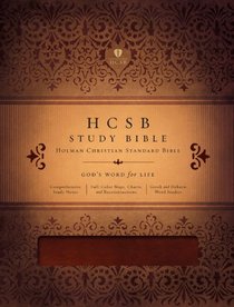 HCSB Study Bible (Mahogany Duotone Simulated Leather - Indexed)