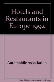 Hotels and Restaurants in Europe 1992