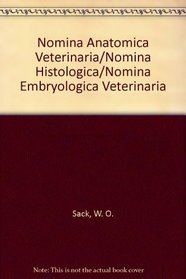 Nomina Anatomica Veterinaria/Nomina Histologica/Nomina Embryologica Veterinaria