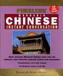 Pimsleur: Mandarin Chinese Instant Conversation (10 CDs, B&n Edition)