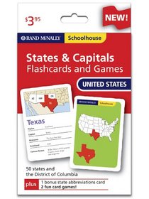 Rand McNally Schoolhouse U.S. States & Capitals Flashcards And Games