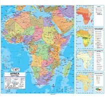 Africa Advanced Political Wall Map W/Backboard (Advanced Political Classroom Wall Maps)