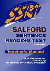 Salford Sentence Reading Test: Specimen Set