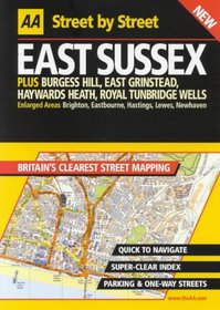 AA Street by Street: East Sussex (AA Street by Street)