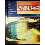 Transition Mathematics: Chapters 1-6