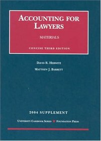 2004 Supplement to Accounting for Lawyers, Concise Edition