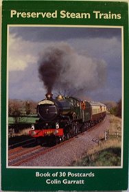 Preserved Steam Trains - a Book of 30 Colour Postcards