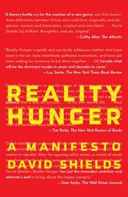 Reality Hunger: A Manifesto (Vintage)