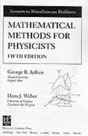 Mathematical Methods for Physicists Solutions Manual, 5th edition, Fifth Edition