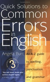 Quick Solutions to Common Errors in English