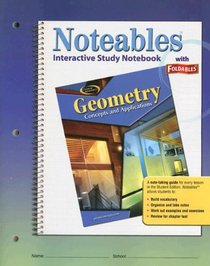 Geometry: Concepts and Applications, Noteables: Interactive Study Notebook with Foldables (Noteables)
