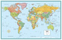 Rand Mcnally Deluxe Laminated World Wall Map