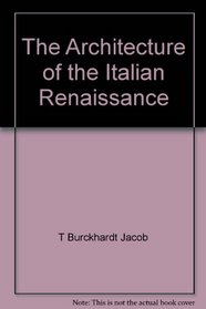 The architecture of the Italian Renaissance