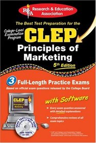 CLEP Principles of Marketing w/ CD-ROM (REA) -The Best Test Prep for the CLEP (Test Preps)