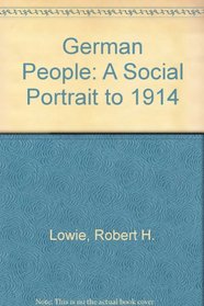 German People: A Social Portrait to 1914