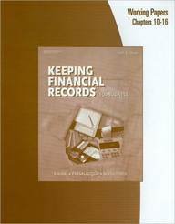 Working Papers, Chapters 1-16 for Kaliski/Schultheis/Passalacqua's Keeping Financial Records for Business, 10th