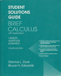 Student Solutions Guide to Accompany Brief Calculus With Applications