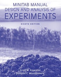 Minitab Manual Design and Analysis of Experiments