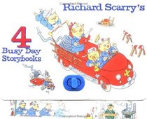 Richard Scarry's 4 Busy Day Storybooks (Busytown Series, Vols 1-4)