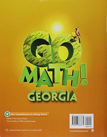 Houghton Mifflin Harcourt Go Math! Georgia: Student Edition Grade 5 2014