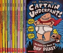 The Adventures of Captain Underpants Books 1-8 / Super Diaper Baby 1-2 and The Adventures of Ook and Gluk, Kung-Fu Cavemen from the Future - 11 Book Set (Captain Underpants & Super Diaper Baby)