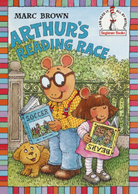 Arthur's Reading Race w/two pages of stickers