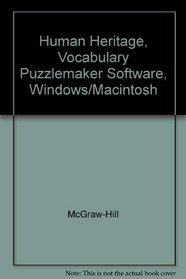 Human Heritage, Vocabulary Puzzlemaker Software, Windows/Macintosh