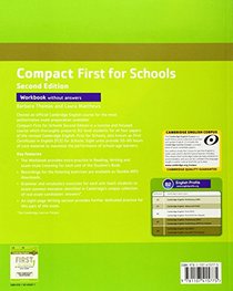 Compact First for Schools Workbook without Answers with Audio