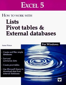 Excel 5: How to Work With Lists Pivot Tables & External Databases : For Windows