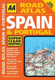 AA Road Atlas Spain & Portugal (AA Spain & Portugal Road Atlas)