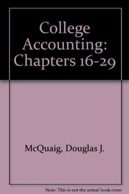 College Accounting (Fourth Edition) Chapters 16-29