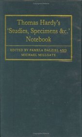 Thomas Hardy's 'Studies, Specimens  C.' Notebook