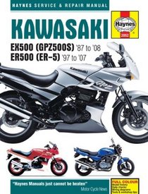 Kawasaki EX500 '87 to '08 ER500 '97 to '07 (Haynes Service & Repair Manual)