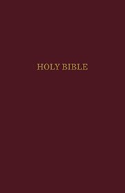 KJV, Gift and Award Bible, Leather-Look, Burgundy, Red Letter Edition, Comfort Print