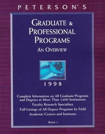 Graduate Guide Set (6 vols) 1998 (Peterson's Graduate & Professional Programs)