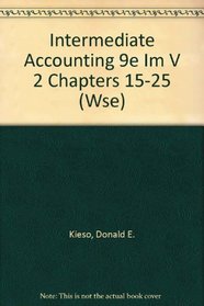 Intermediate Accounting 9e Im V 2 Chapters 15-25 (Wse)